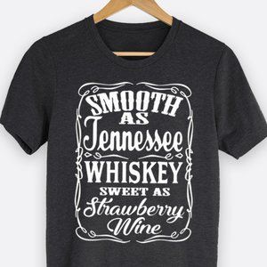 Smooth As Tennessee Whiskey Printed Graphic Tee